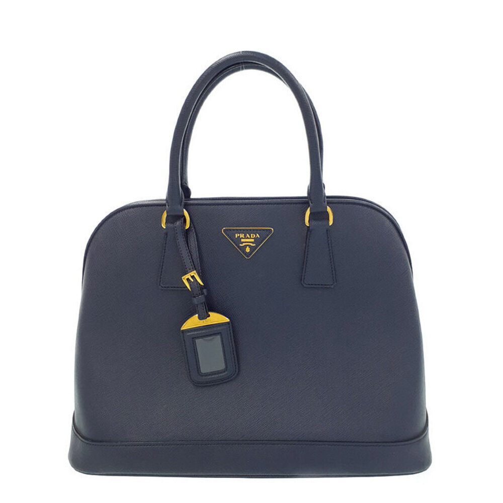 Prada Saffiano Lux Promenade handbag Baltico navy leather Blue